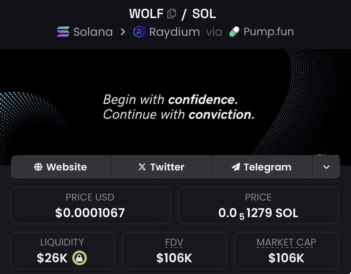 Mindof_1's tweet image. Token: $WOLF 
📉Entry: $106k mc 
📊Peak: $10.8M mc 
🚀Gain:101.88
 No hype- just early calls, sharp entries and serious profits 💎💰 
Dm me on telegram to get access to my private group link in my bio 🔥💯💯 
⛓️#solana