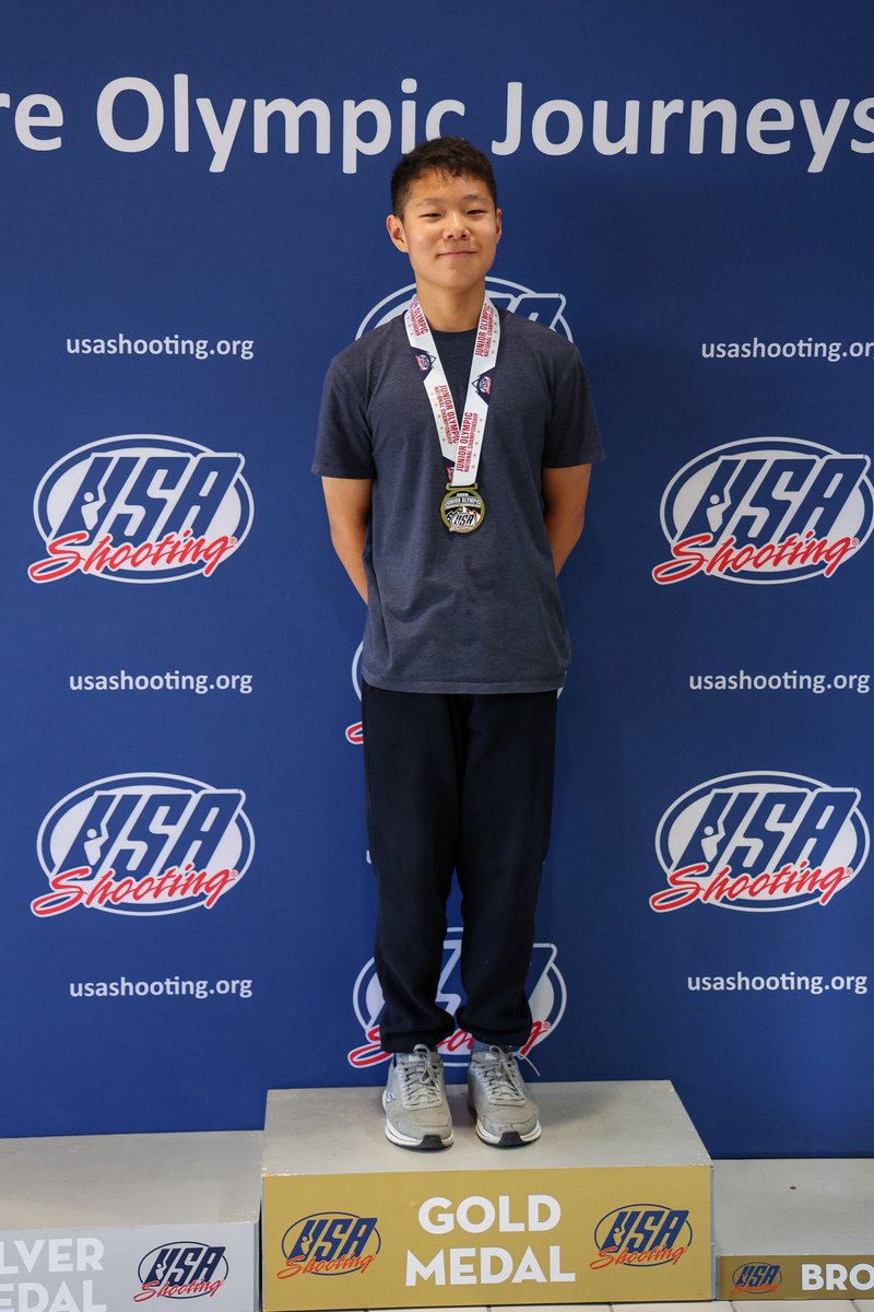 USAShooting's tweet image. Junior Olympic Men’s Sport Pistol Champions 🏆

U21
🥇Blaine Simpson
🥈Dakota Benenati
🥉Evan Langerak

U18
🥇Ammar Bagasra
🥈Nathan Lim
🥉William Regala

U15
🥇Samuel Kim

#podium #sportpistol #juniorolympics #champs