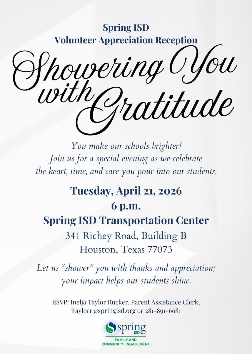 Spring ISD Family & Community Engagement tweet media