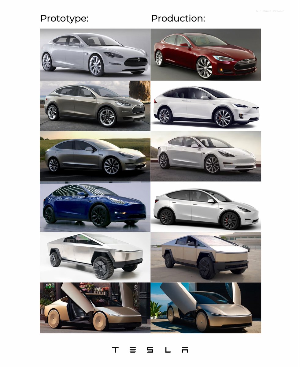 One thing is true about Tesla: when they unveil a new product, the production version is just like it, or even better. 

That’s not true for most other companies.