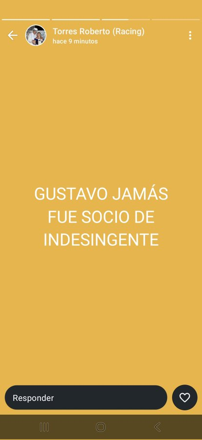 elprimer_grande's tweet image. 📲 Roberto Torres, ex dirigente de #RACING, en su estado de WhatsApp apuntó contra Diego Milito por el presente deportivo del club.