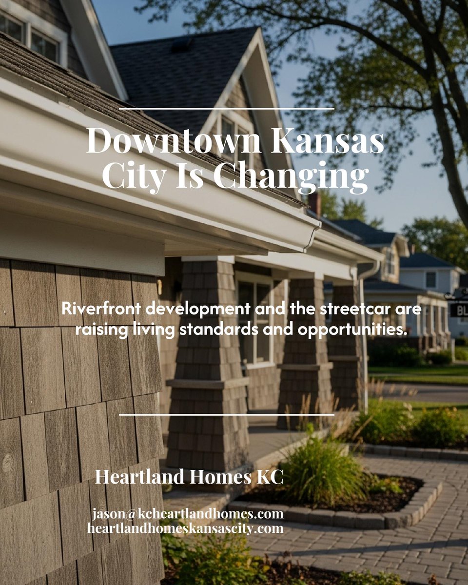 JasonDeLon34788's tweet image. Riverfront investment and the streetcar boost downtown Kansas City living, walkable neighborhoods and new options are setting fresh benchmarks for sellers. Which shift matters most to you?

#KansasCityRealEstate #KansasCity #NewConstruction  #HeartlandHomesKC