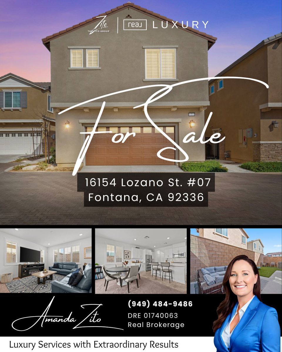 SoldbyZito's tweet image. For Sale in North Fontana 🏡

📍 16154 Lozano St #7
3 Bed | 2.5 Bath | 1,926 Sq Ft

2024 Lennar home in gated Monterado community with solar + modern layout.

Also available for lease at $3,500/month.

#FontanaHomes #InlandEmpire #ForSale