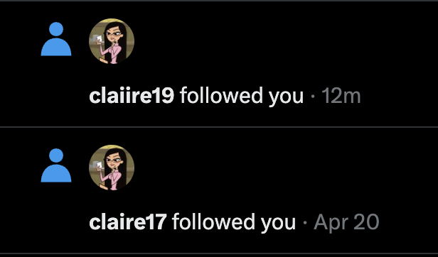 OldSamChristian's tweet photo. Claire18 is a maybe. https://t.co/5HS5fzVpDs