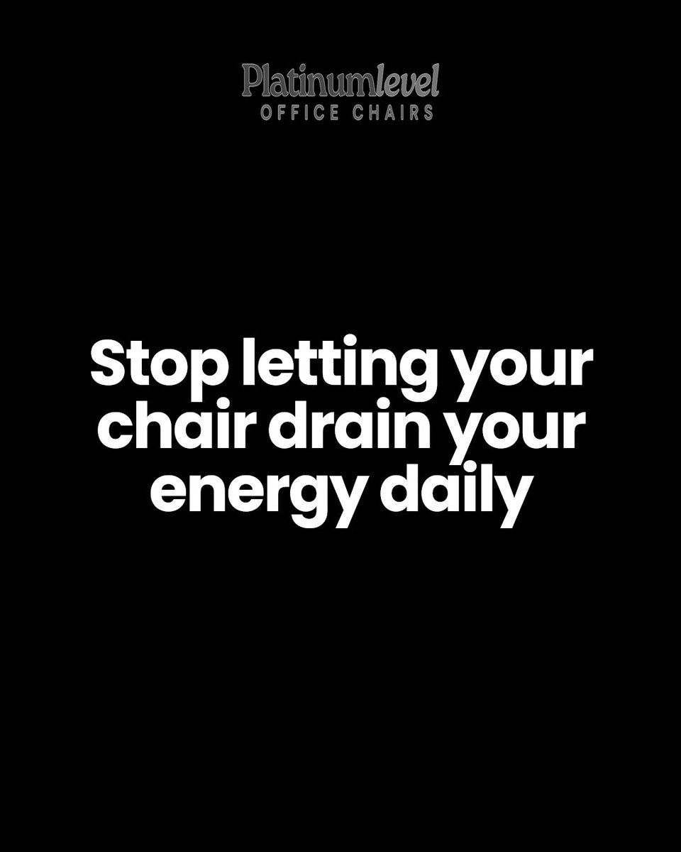 platinmlvl's tweet image. Is your office chair secretly draining your energy? Poor support silently tires you out. Upgrade to an ergonomic chair with free shipping and flexible financing.

platinum-level.com platinum-level.com #officechair #homeoffice