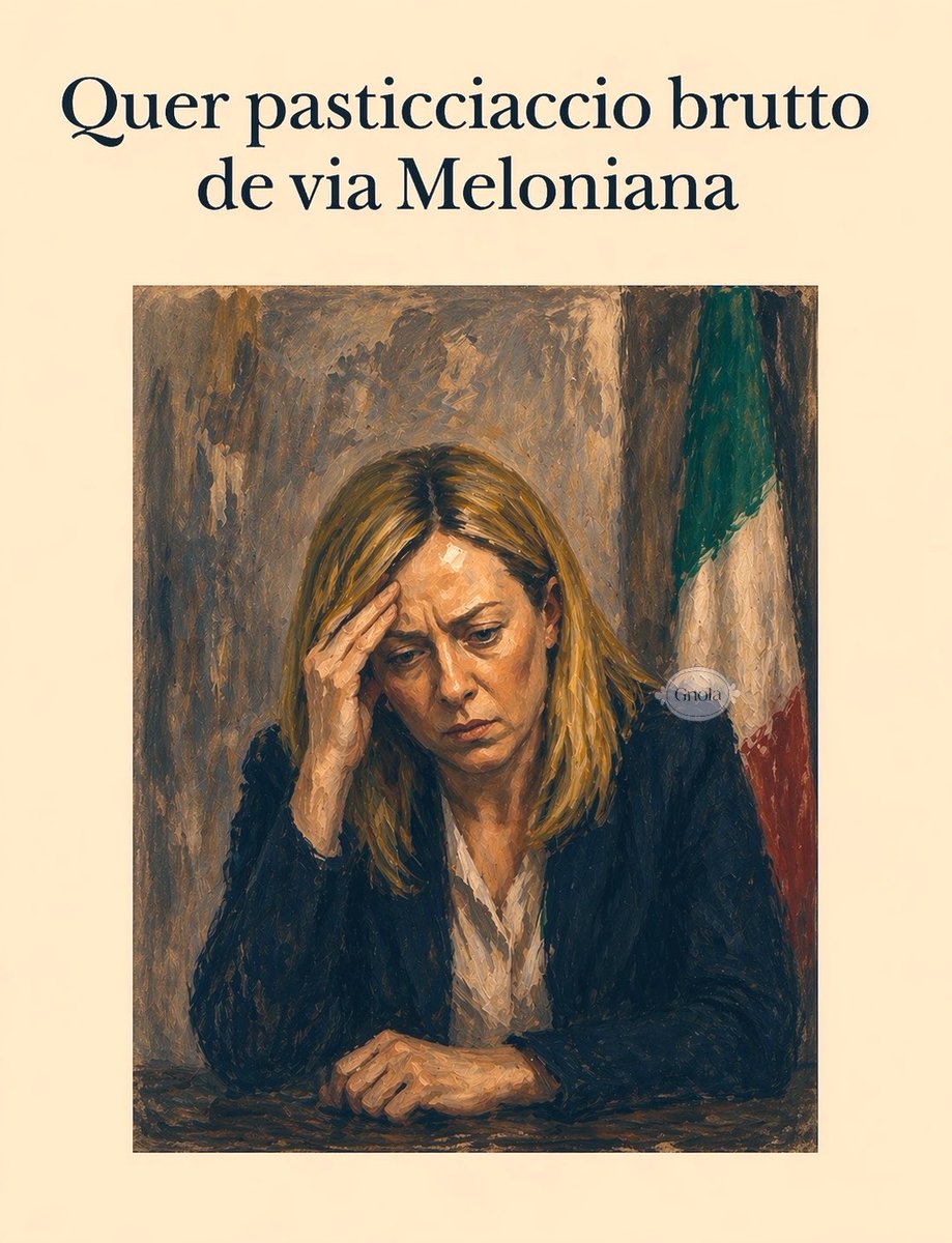 GnolaRoma's tweet photo. Gadda perdonami
#Meloni #pasticcio #DLSicurezza #21aprile https://t.co/J6y8DFK7iD
