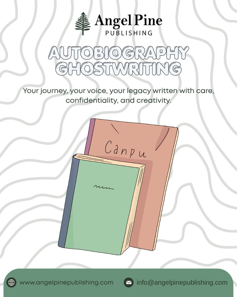 AngelPine96016's tweet image. Our autobiography ghostwriting captures your journey, voice, and legacy with professional storytelling.
Visit Now :
angelpinepublishing.com

Email Us :
info@angelpinepublishing.com

Call Us :
(332) 252-5378

.
.
.
#BookWritingServices #AuthorLife #LegacyWriting #InspiringStorie