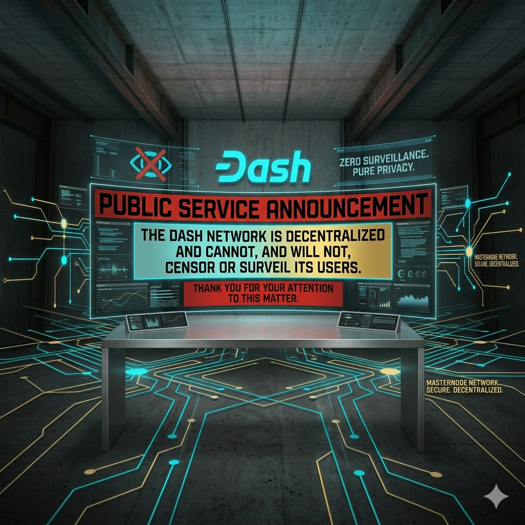 ItaliaDash's tweet image. 🚫 NO CENSORSHIP.
🚫 NO SURVEILLANCE.

@Dashpay $DASH: The Decentralized Authority.

[System Status: Secure &amp;amp; Private]

#Dash #BuiltToLast #Crypto #DAO #Privacy #Freedom #Trustless #Sovereignty #Web3 #Fundamentals #CryptoMeme #FinancialFreedom