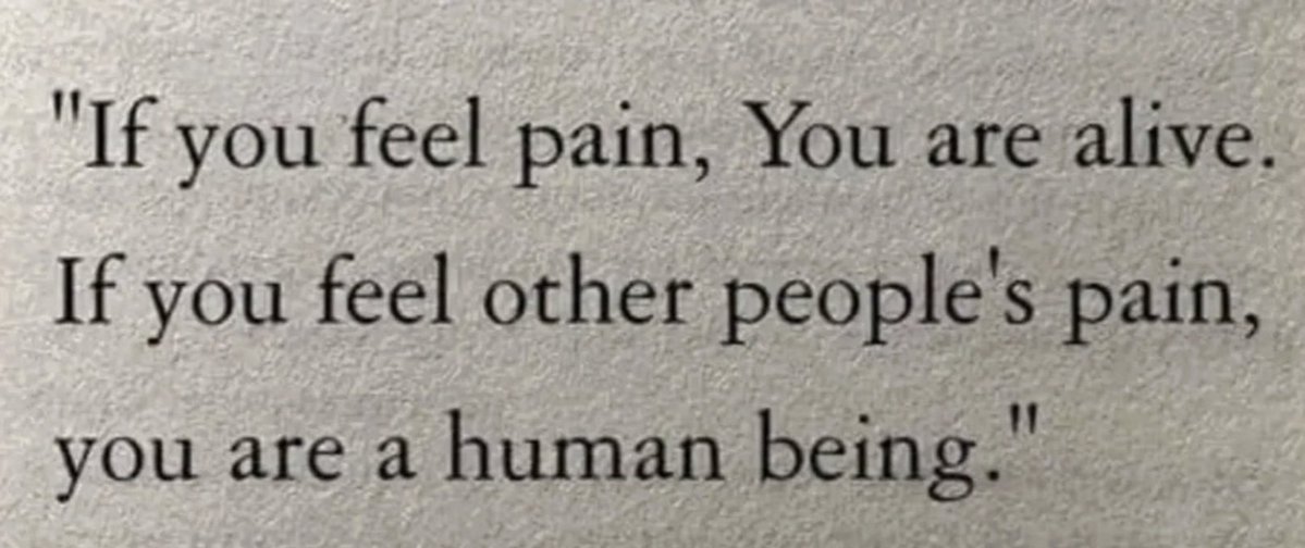 we all felt it when Tolstoy said: