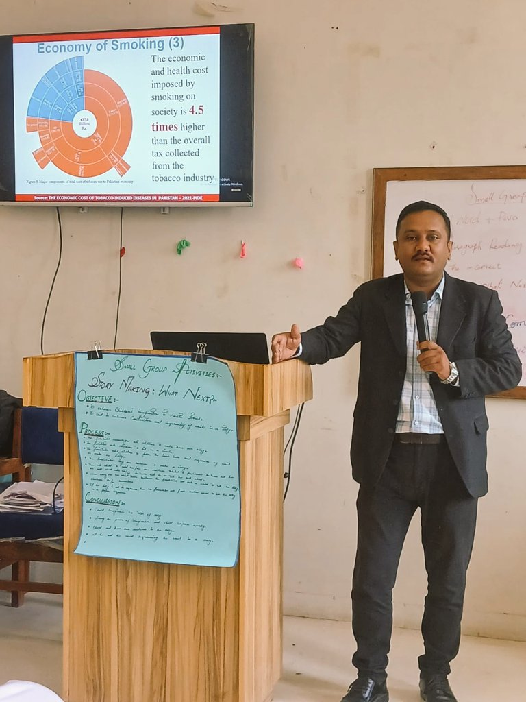 bzsolangi's tweet image. Had a great experience conducting an awareness session for teachers of District West Karachi Schools on the hazards of tobacco, nicotine use and vaping.
Small conversations today can lead to healthier generations tomorrow.
#TobaccoControl #TobaccoFreeSindh #PublicHealth #Karachi