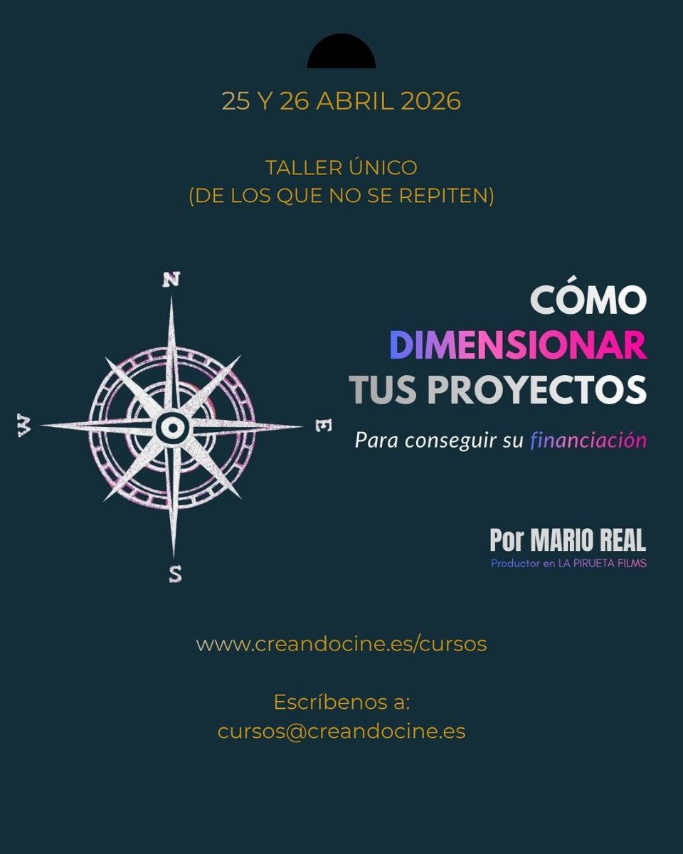 CreandoCine's tweet photo. Más información aquí: 

https://t.co/fdMpABQIUk https://t.co/odYXzdNEmQ