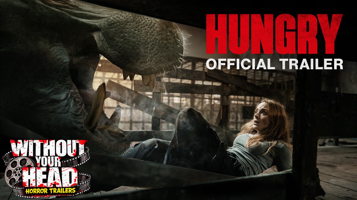 WithoutYourHead's tweet image. Official trailer for HUNGRY! 
youtu.be/sHVpZtgCbg4

This hippo isn’t playing games. #HungryMovie is coming for you June 23.

#Hungry #HippoHorror #Horrormovie #2026Trailer #MovieTrailer #NastyNeal