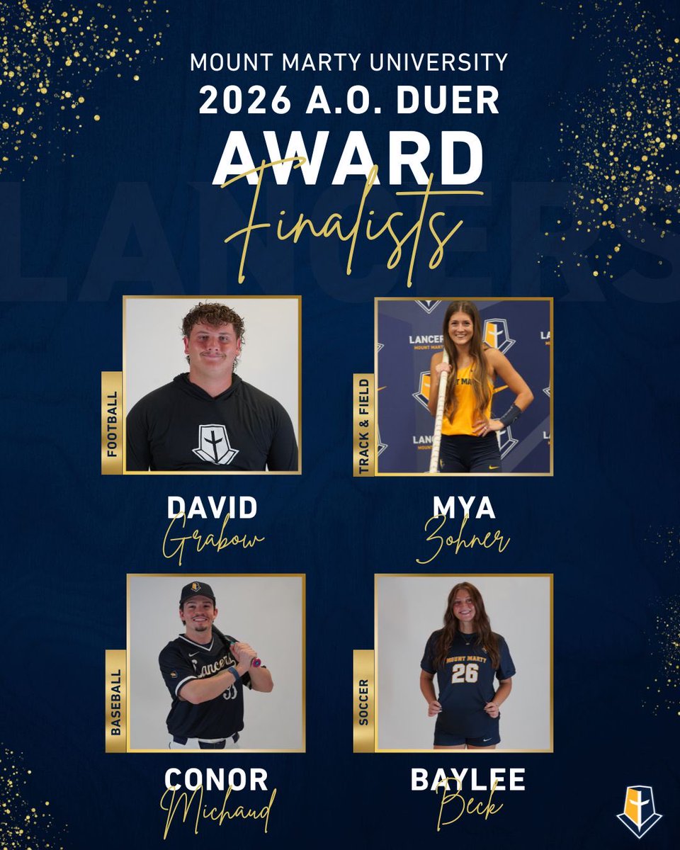 Here are the finalists for the 2026 A.O Duer Award. Presented to a male and female junior student-athlete in any sport who has excelled in scholarship, character, and citizenship.