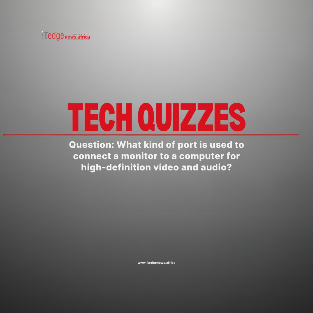 ITEdgeNewsNG's tweet image. Ever wondered how your monitor stays crystal clear while your speakers boom all through a single connection? We’re breaking down the gold standard for high-definition setups.
​Can you name this essential port? Let’s see those guesses

#itedgenews #NewsUpdate #NewsHiglights