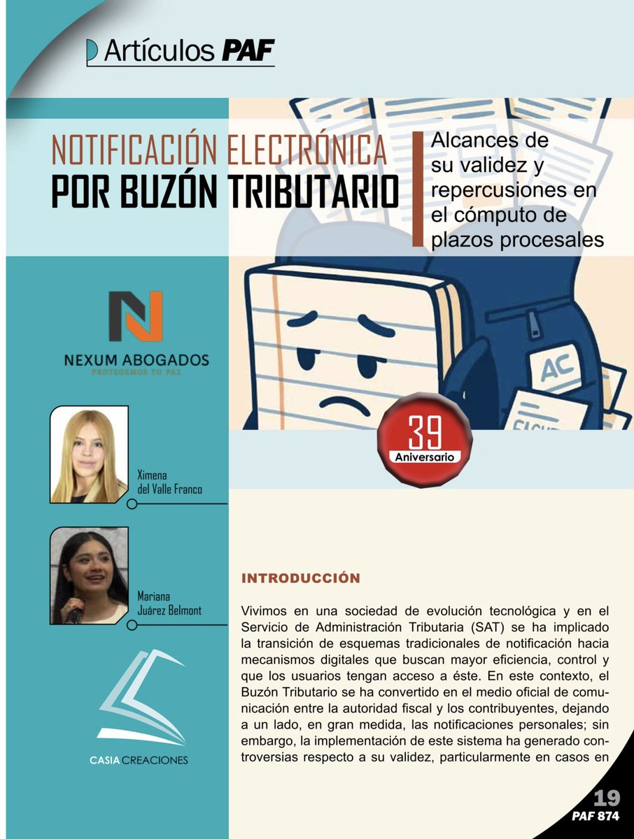 Nexum_Abogados's tweet photo. 📩💻 En materia fiscal, las notificaciones en el buzón tributario surten efectos desde que están disponibles, no desde que las ves. ⚖️⏳
No revisarlo a tiempo puede costarte plazos y medios de defensa.Comparto este artículo publicado en Revista PAF. ✍️
#SAT #Abogados https://t.co/DoKWCkqinT