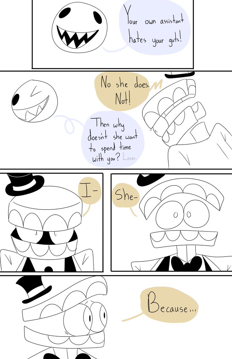 HeltheHatter's tweet image. Jealous Part 3 (1/2) #TADC #bowtie