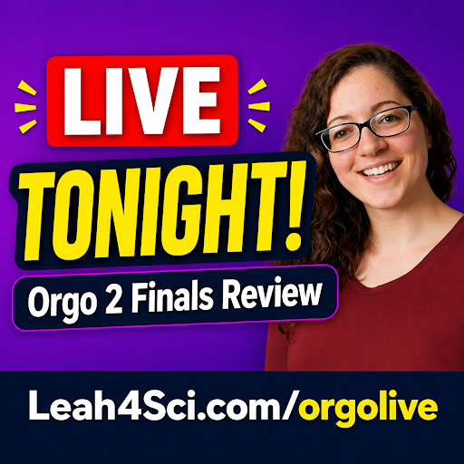 Leah4Sci's tweet image. 🔴 TONIGHT! Orgo 2 Final Exam Review
Feeling overwhelmed by all the reactions?
Learn 5 simple shortcuts for mechanisms, synthesis &amp;amp; more.
📅 8:30 PM ET
Join 👉 Leah4sci.com/Orgolive
#OrganicChemistry #OrgoHelp #StudyTips