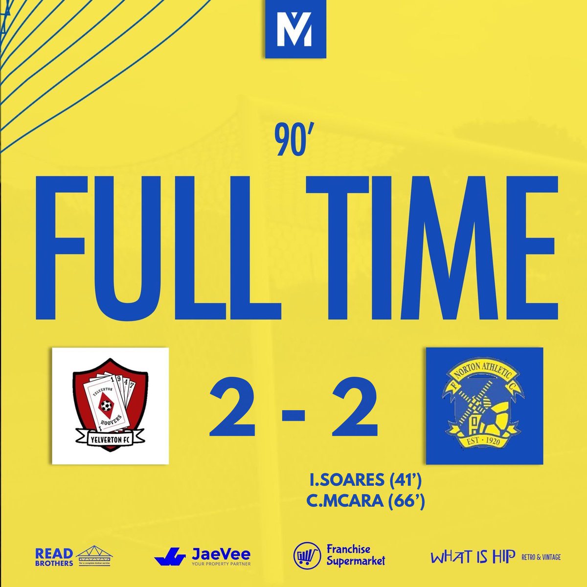 norton_athletic's tweet photo. 𝙁𝙐𝙇𝙇 𝙏𝙄𝙈𝙀 - 𝗙𝗜𝗥𝗦𝗧 𝗧𝗘𝗔𝗠

It’s all over down at Garrick Field.

We just weren’t at the races. Too many mistakes cost us. 

We’ll go again on Saturday 😅

🟡🔵

#UpTheMillers || #AngCom https://t.co/WN3b7Ev5fC