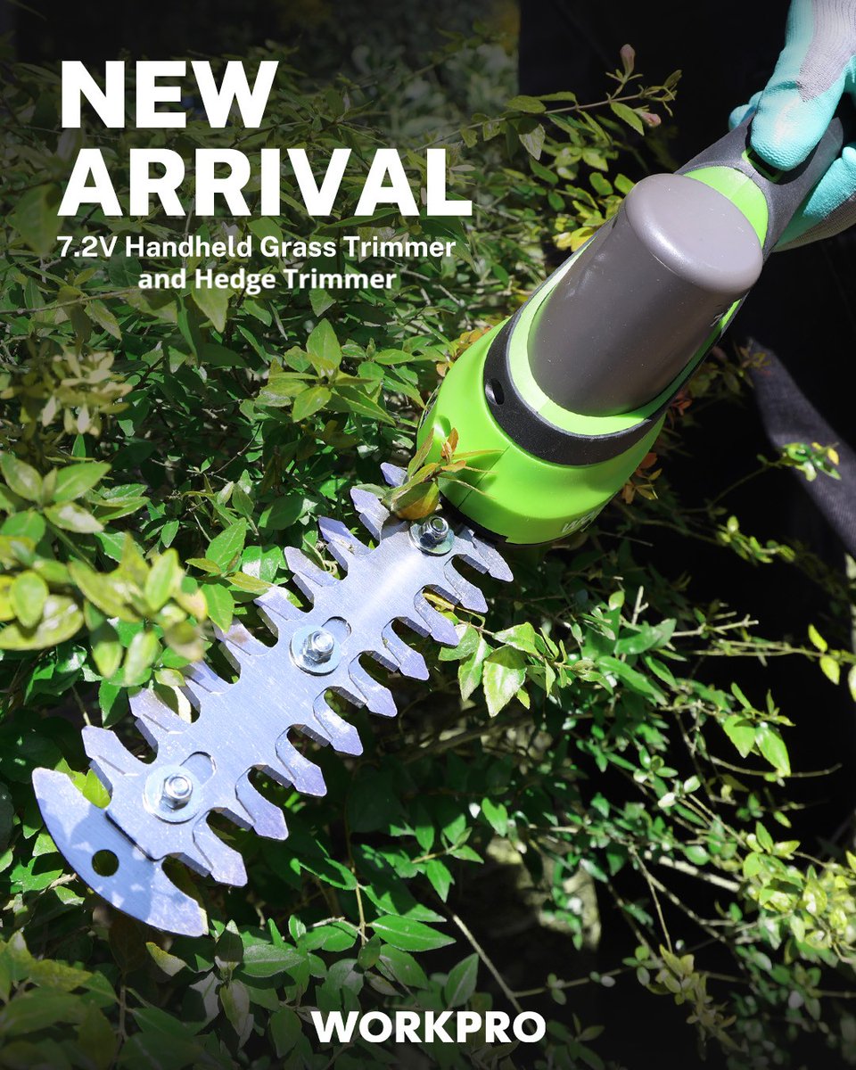 workpro_tools's tweet image. Two tools in one! From overgrown edges to messy shrubs,
the WORKPRO 2-in-1 Grass and Hedge Trimmer is grab, cut and go!

🌱Lightweight, rechargeable, and ready!🌱

Learn more! amazon.com/dp/B0G2Y32TKC 

#WORKPROtools #pruning #grassshear #hedgetrimmer #GardenLife
