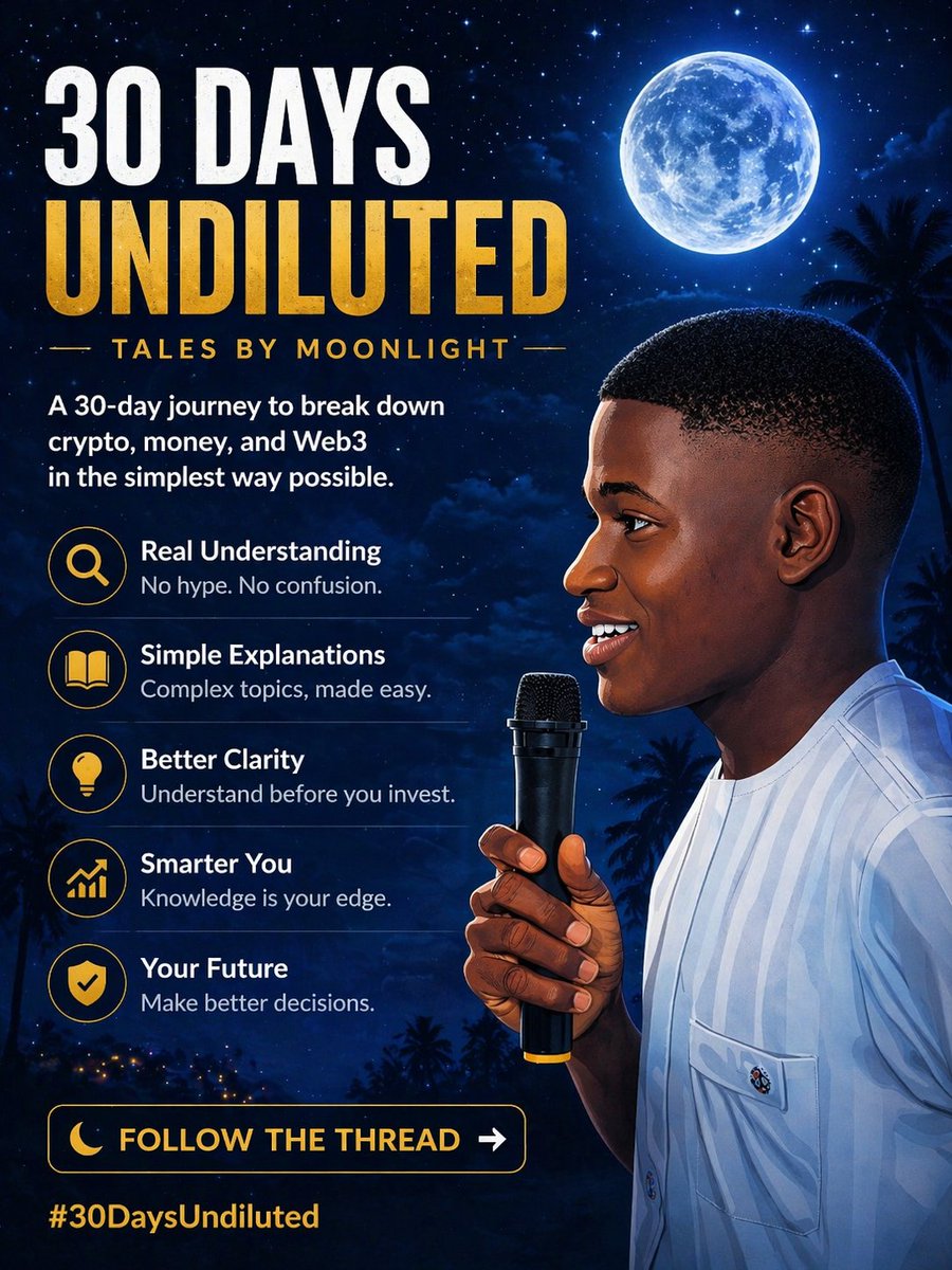 Mr_Milesss's tweet image. 30 Days Undiluted (Day2)

Yesterday, we started from the beginning.

Today, let’s go deeper.

Before you understand #crypto,
you need to understand something more important:

What is #money really? 🧵