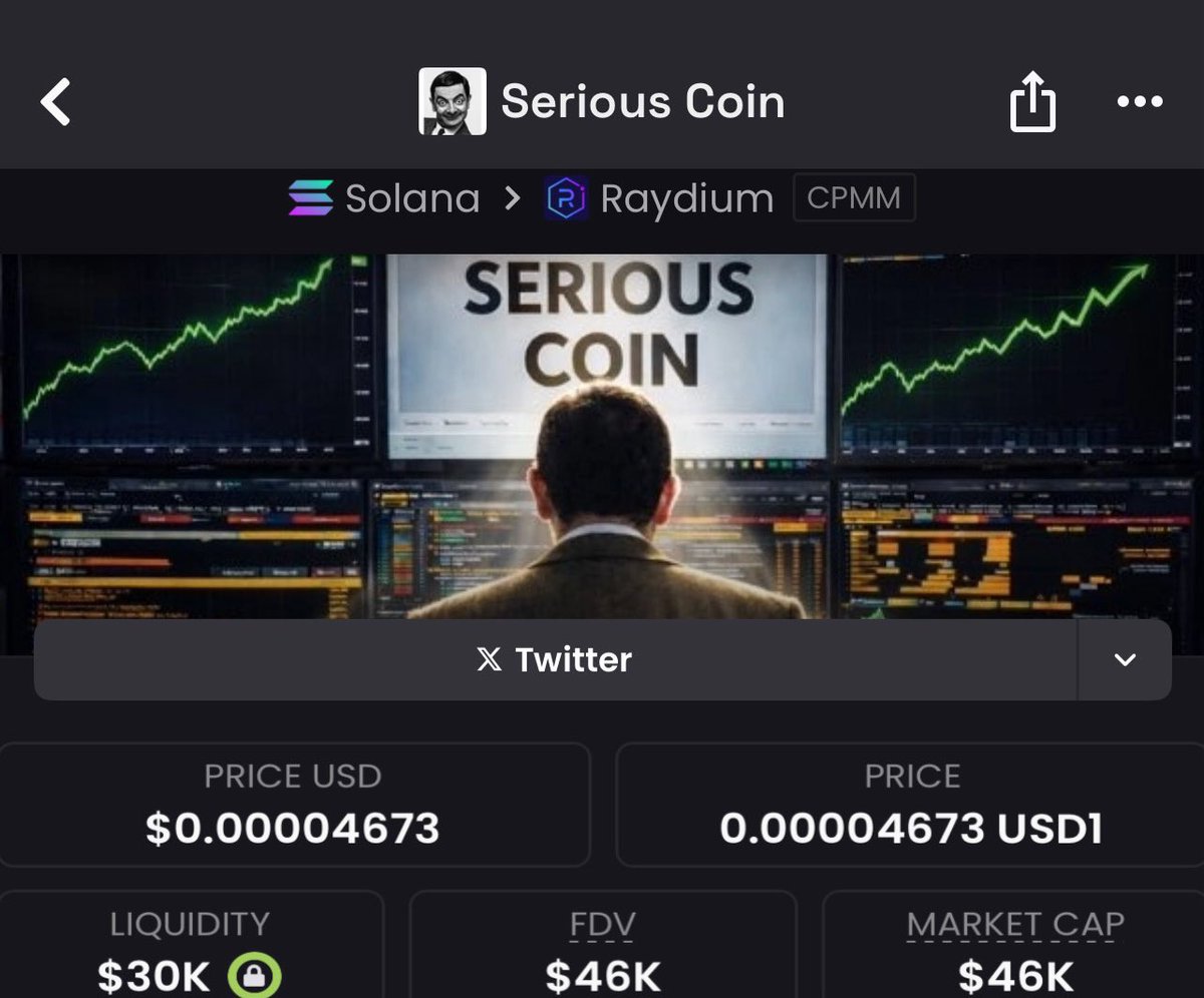 SignalLord's tweet image. $SERIOUS was at $46K MC when I called it.
Now? Over $1.5M and we're STILL early.
These aren't just lucky calls.
They're calculated, community-backed, and proven.
If you've been sitting on the sidelines, this is your moment.
Follow me 

#Solana #memecoin