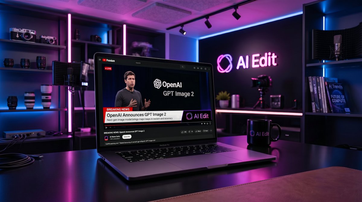 AIEditAI's tweet photo. GPT Image 2 is now on AI Edit ✨

OpenAI's latest image model - improved realism, proper text rendering inside images, and a big step up from GPT Image 1.5 https://t.co/080rlR63Mj