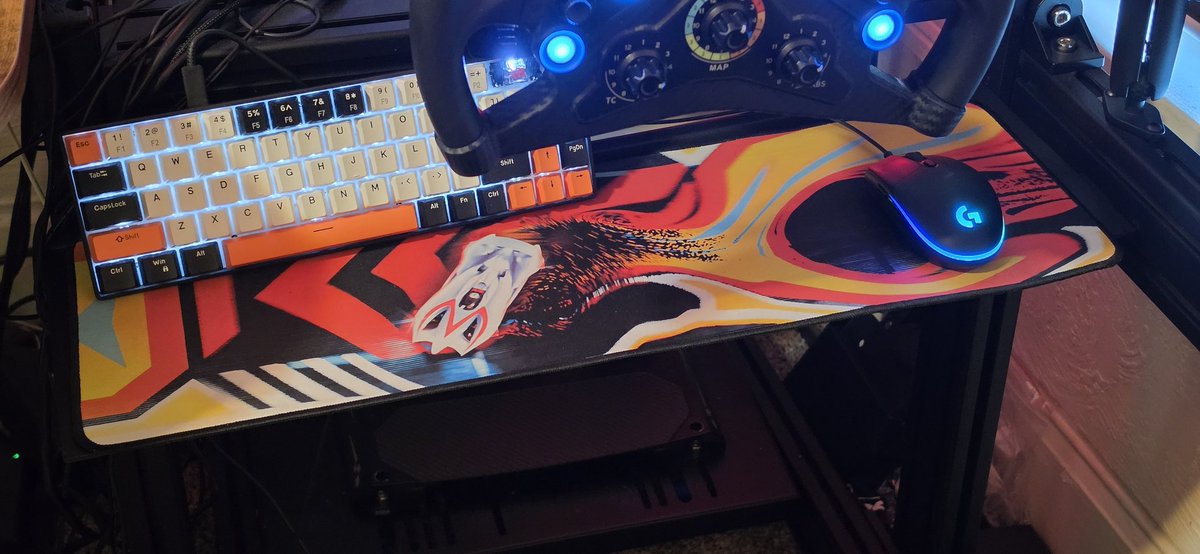 austingunniers's tweet photo. My Sim-Racing Rig has a custom made Speed Racer (2008) mouse pad https://t.co/2FoJ5WssbC