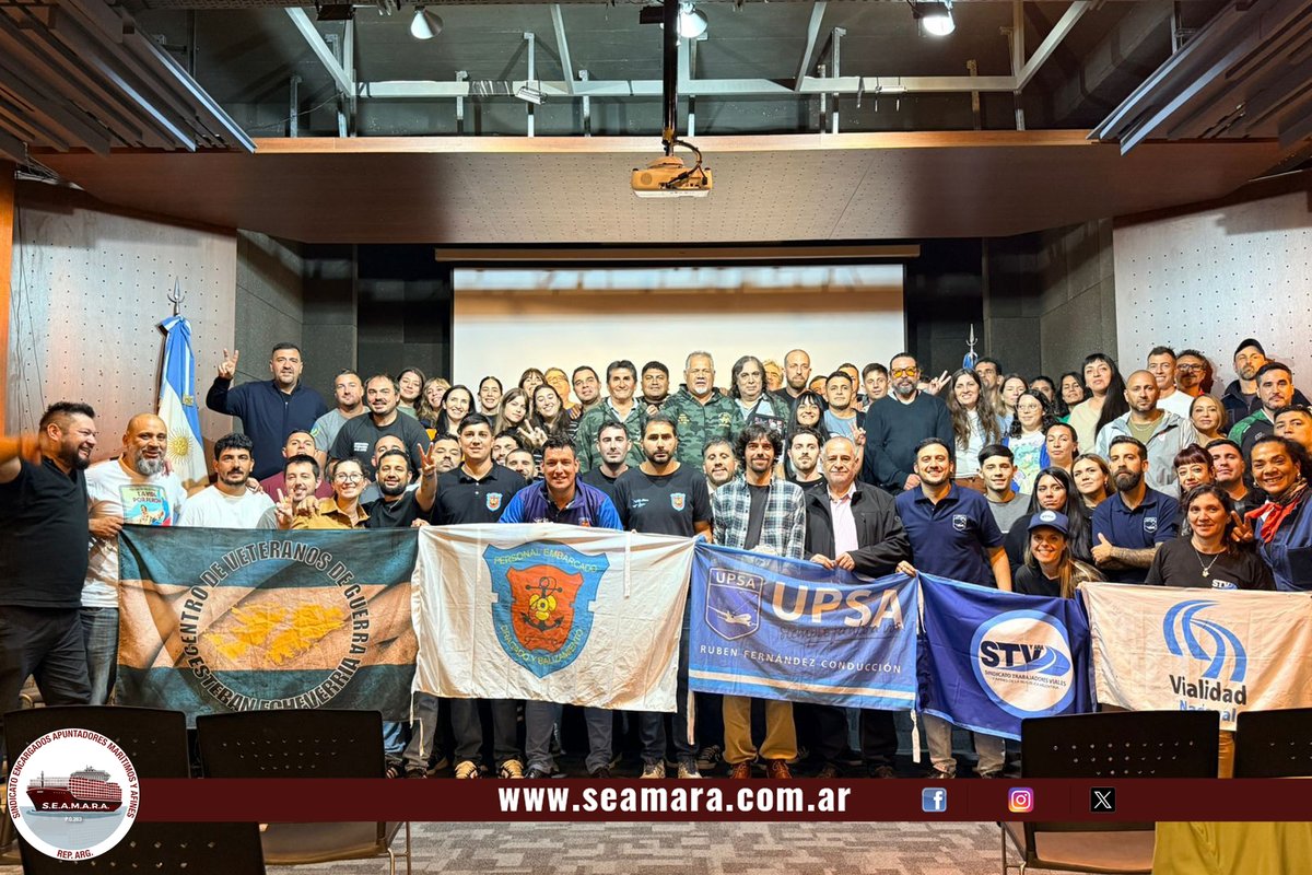 seamaraoficial's tweet photo. #SEAMARA En la jornada de ayer, nuestro compañero y miembro de la Comisión Directiva, Diego Martínez, participó de la Jornada de Juventud de la ITF (Federación Internacional de los Trabajadores del Transporte) realizada en la sede de APA. El encuentro contó con destacados https://t.co/5I5c95aV5r