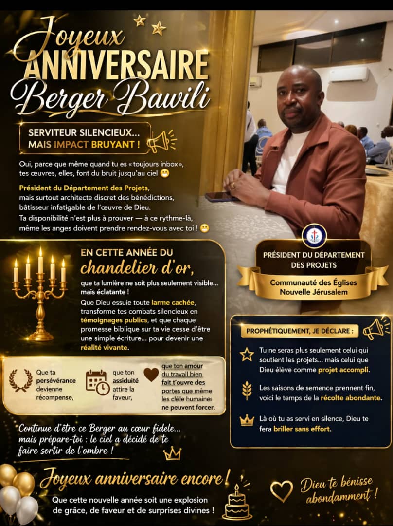 CegeauSarl's tweet photo. 🎉 Joyeux Anniversaire 🎉
En ce jour spécial, nous adressons nos vœux les plus chaleureux à Ingénieur Jean Bawili Kazinguvu

L’équipe CEGEAU SARL https://t.co/qyBYEap2XS