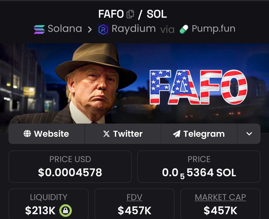 SignalLord's tweet image. $FAFO from $21K MC to $457K  early Private TG members scored big.
It's all about early access and perfect timing.
Want in on the next big win? Follow + DM to join my Private TG.

#Solana #memecoin