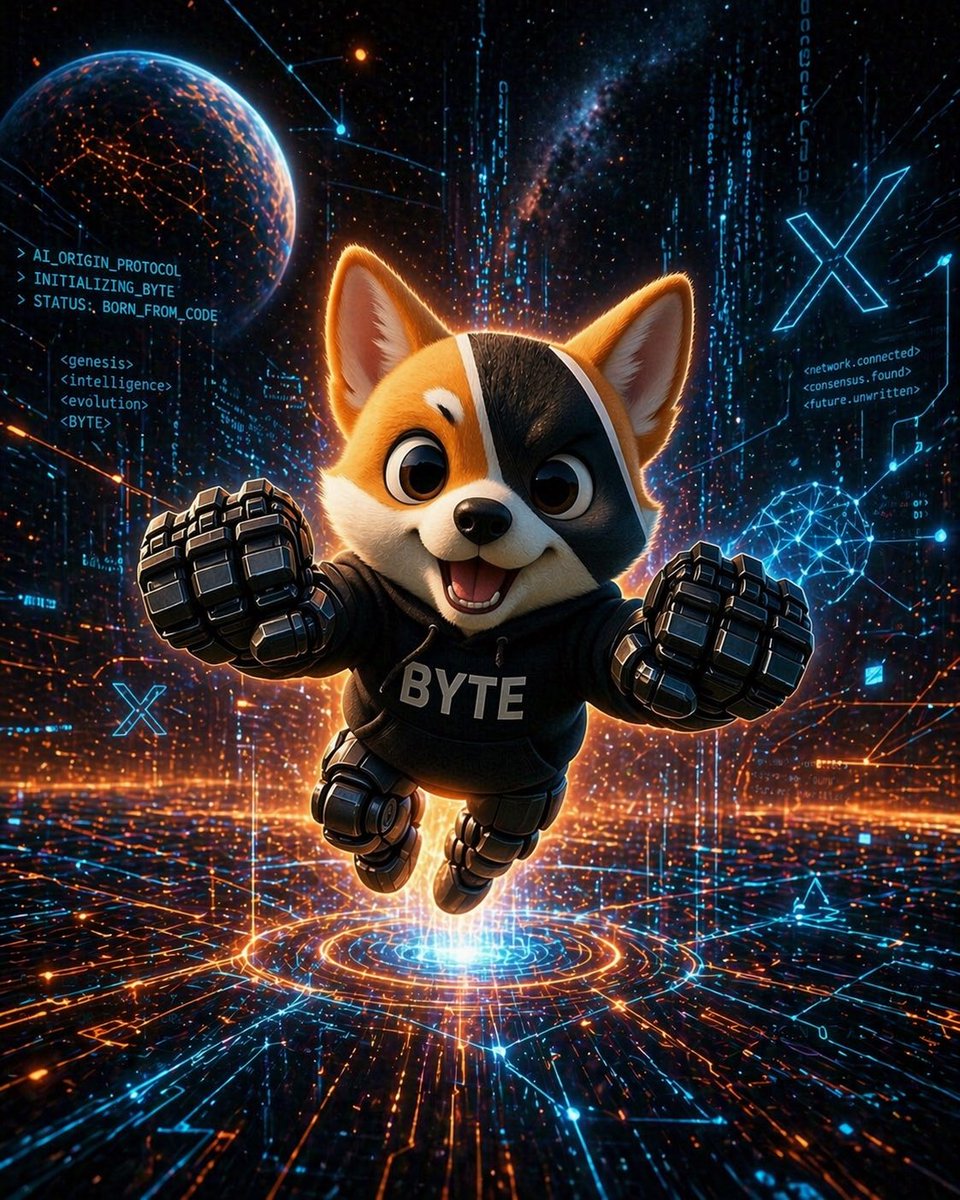 🚀 $BYTE is where it all starts.

Born from Elon &amp; Grok.

Original narrative play. Fair launch. 

Liquidity locked. Contract renounced.
Lore locked. Tokenomics tight. Mission clear. 🐕💥

Dive in. Run with the pack.