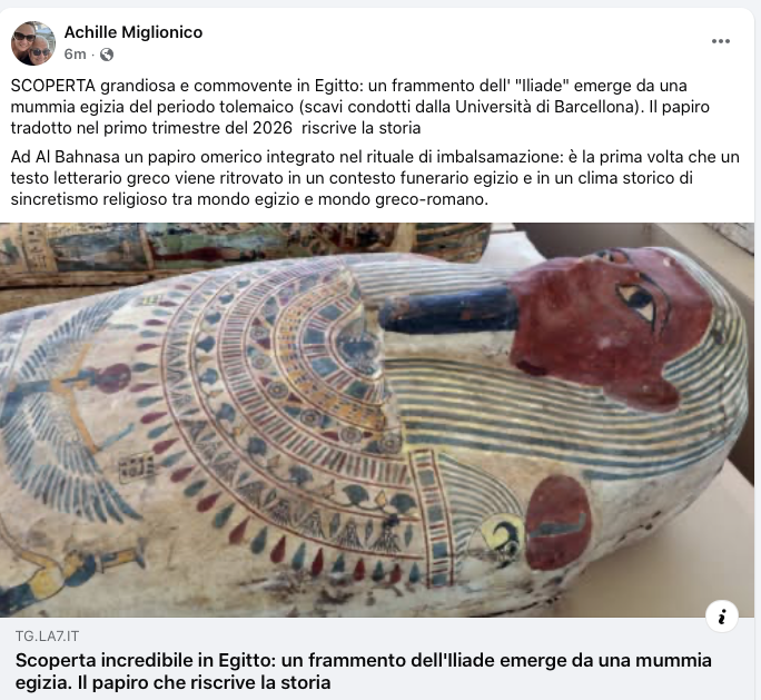 blogINCULTURA's tweet photo. MAGNIFICA SCOPERTA ARCHEOLOGICA #archeologia #AncientEgypt https://t.co/IdVtRnZV2G