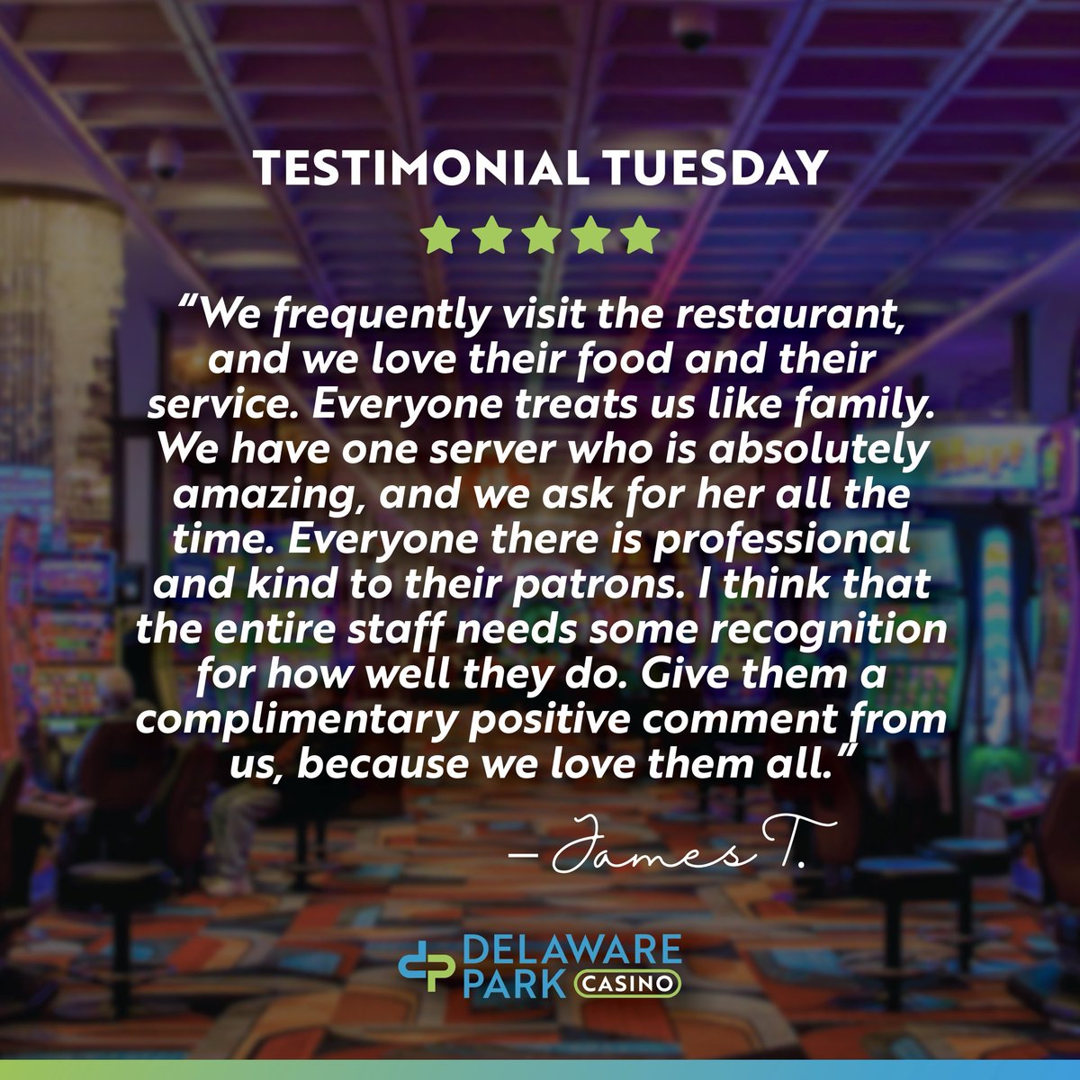 delawarepark's tweet image. #TestimonialTuesday ⭐️ We love hearing from you! Share your positive comments on our social media platforms to be featured in our Testimonial Tuesday posts!🤩