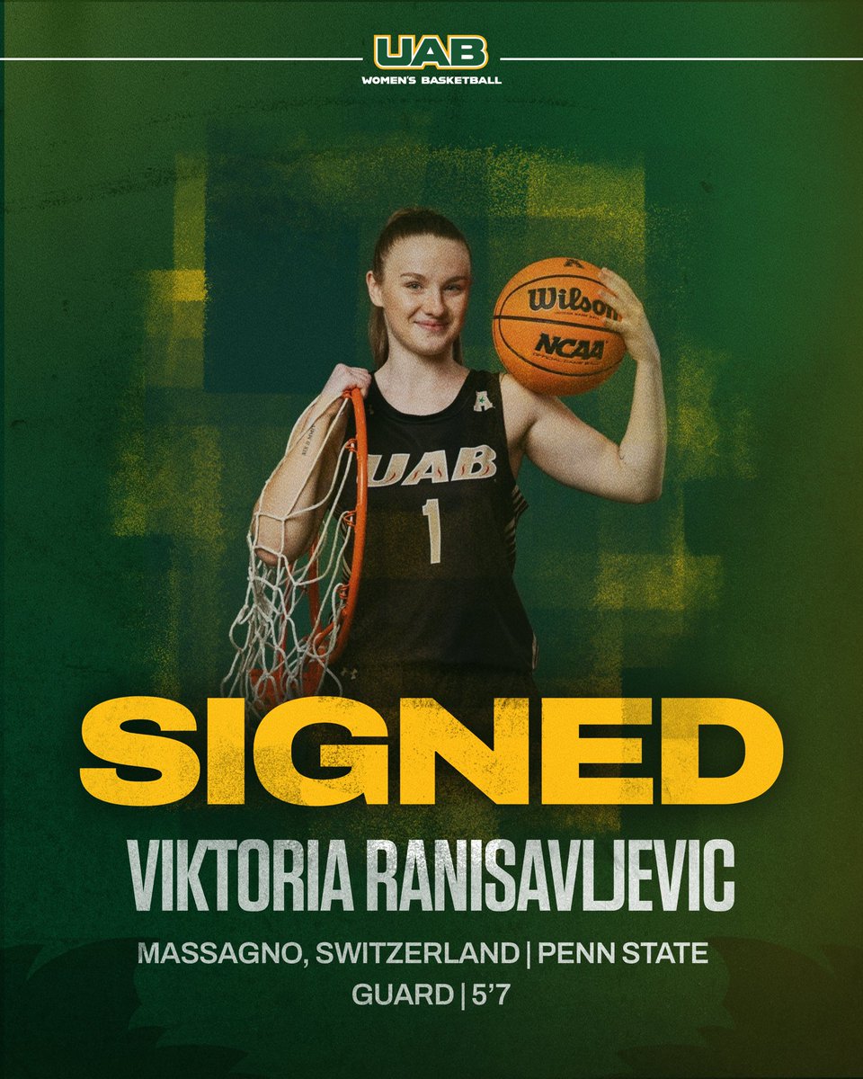 UAB_WBBALL's tweet image. 𝑺𝒊𝒈𝒏𝒆𝒅 ✍️

Welcome to Birmingham, Viktoria! 🤩 

#WinAsOne