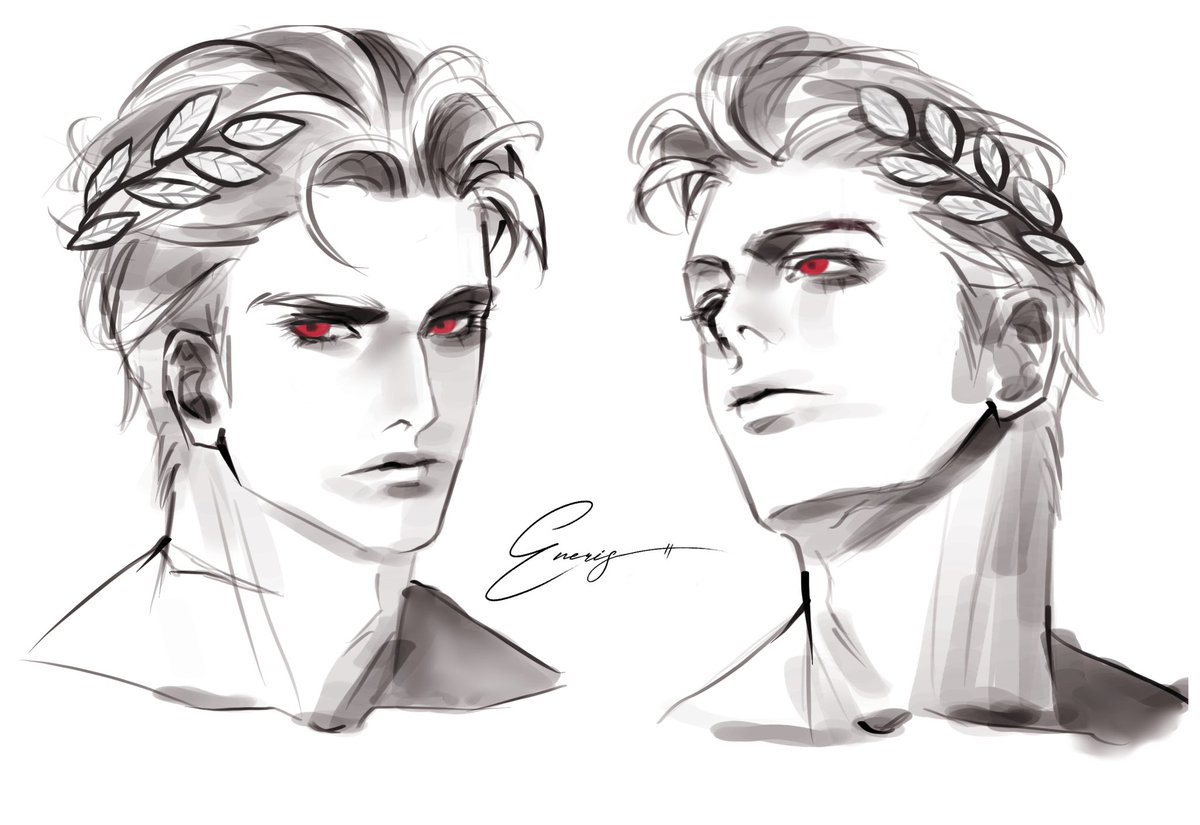enerisarchive's tweet photo. What if for some reasons, maybe because of the unbearable heat of Baal, Sanguinius has his hair cut short
#warhammer40k #warhammerart #sanguinius https://t.co/GFnuN46KwG