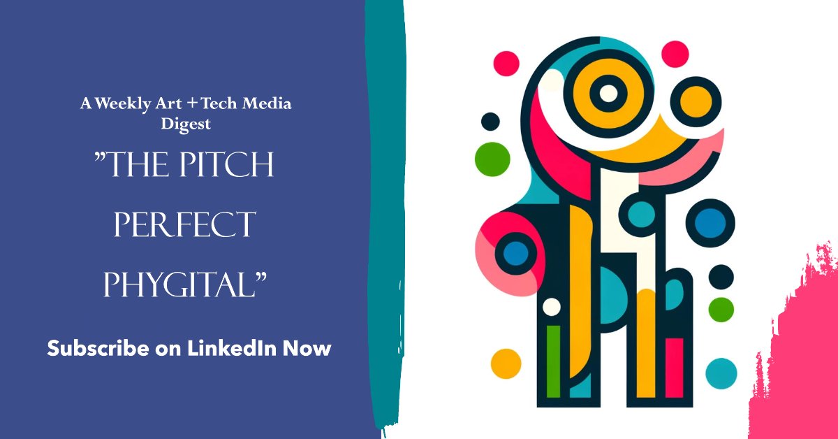 SurRNFTs's tweet image. 🚀 Introducing "The #Pitch Perfect #Phygital" Digest from SurR.Ai! Get Exclusive #Art + #Tech insights, tailored for #Journalists, #Media, &amp;amp; #ArtCollectors🎨

📬 Subscribe on #LinkedIn: bit.ly/3TntvNI
#DigitalArt #NFT #FineArt #NFTArt  #ArtTech #PR