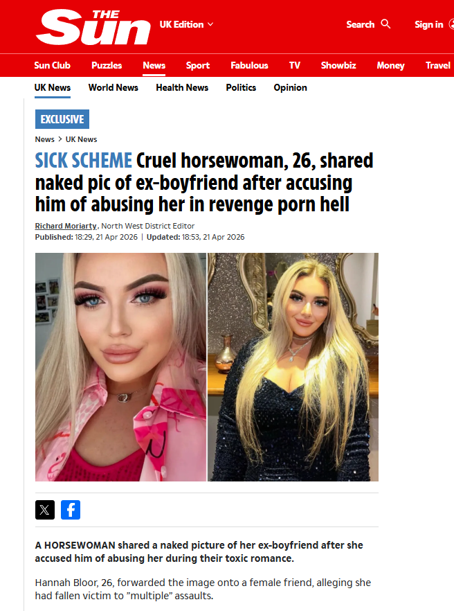 AbusedMenUK's tweet image. At what point do women get what they wanted in terms of equality and are treated the same as men when it comes to crimes against the opposite sex.
Forever seeing women given suspended sentences or in this case a fine for a crime a man would be sentenced more harshly for.