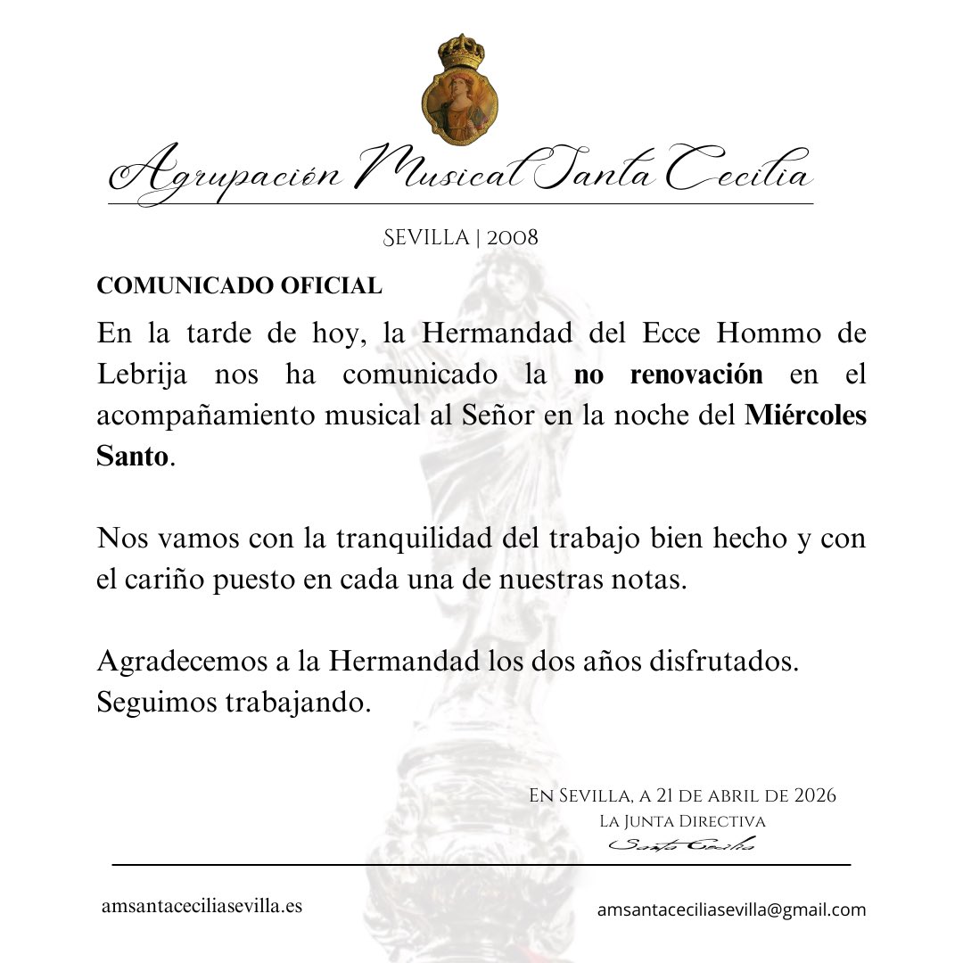 Agrupación Musical Santa Cecilia tweet media