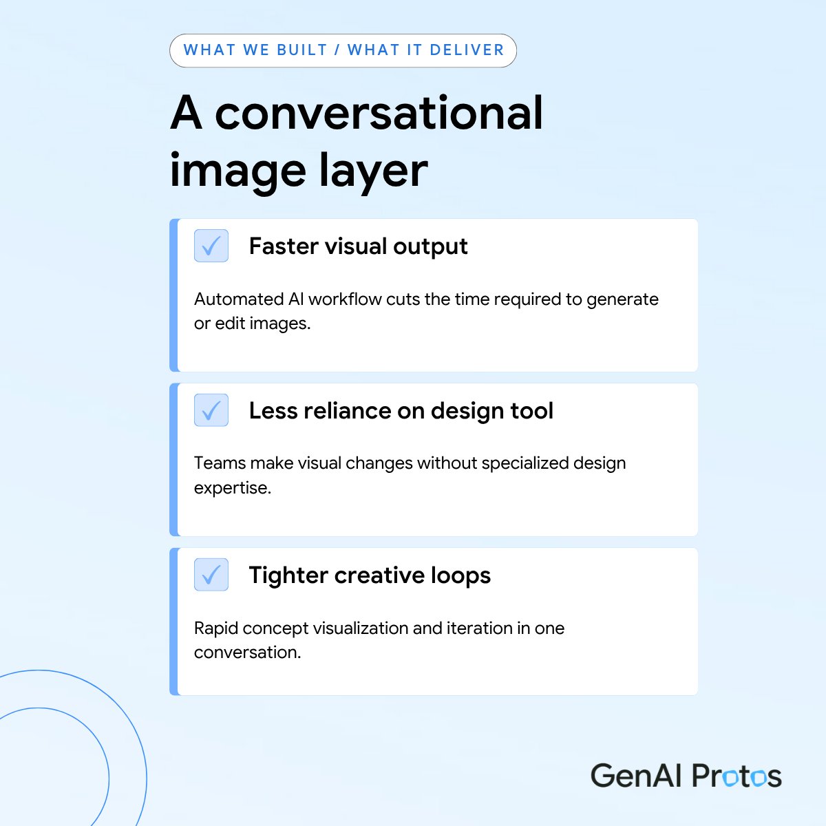 GenAIProtos's tweet image. Fragmented tools slow visual workflows.
GenAI Protos built Image Edit AI a unified layer to generate &amp;amp; edit visuals via natural language. Faster, simpler, smarter. 

Visit: genaiprotos.com

#EnterpriseAI #MultimodalAI #CreativeAutomation #ContentOperations #GenAIProtos