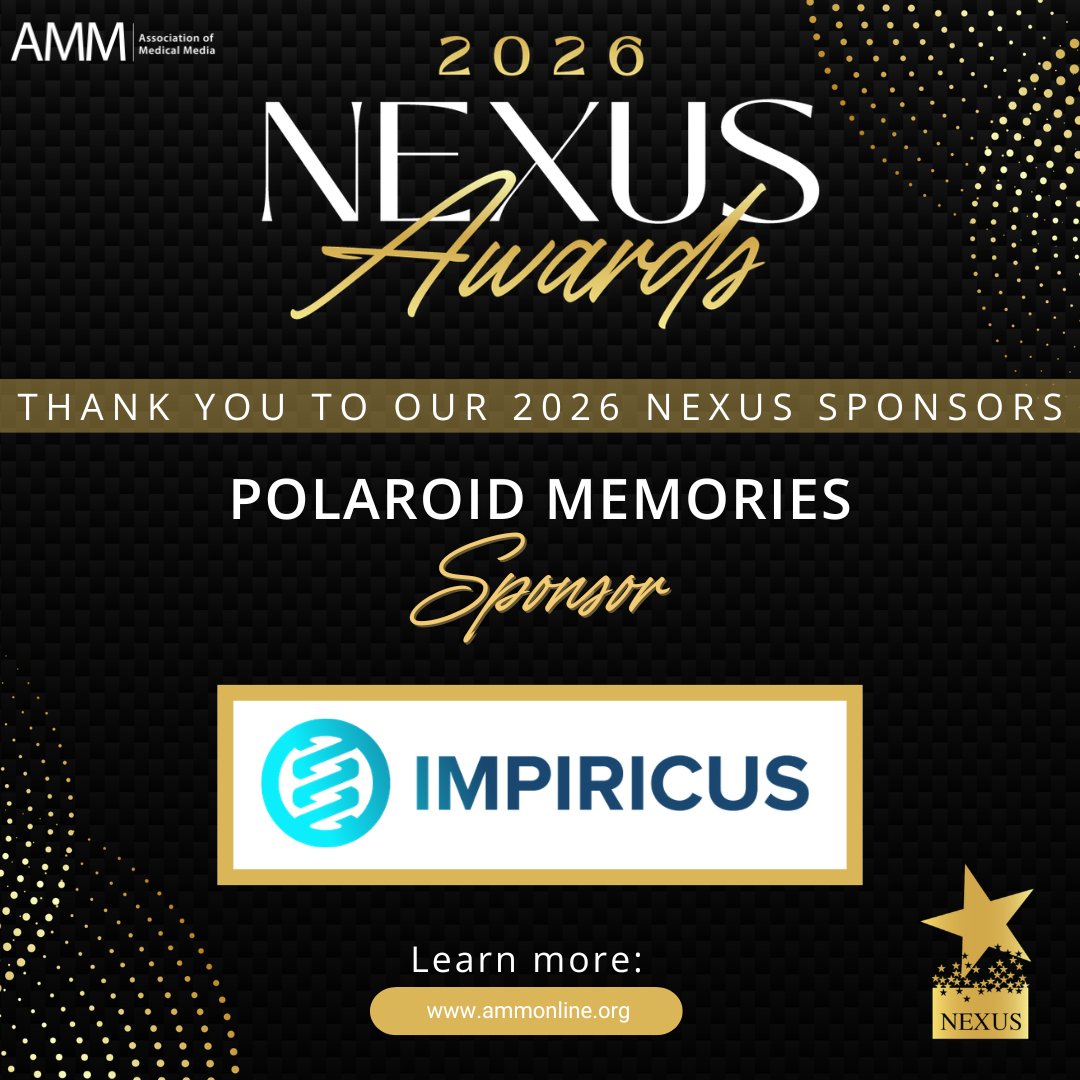 AMMUpdates's tweet photo. Thank you to our 2026 Nexus Sponsors!

This week we would like to highlight our polaroid memories sponsor, Impiricus!

We are so grateful to all of our incredible sponsors who make the Nexus Awards possible.

Register now: https://t.co/RwmJPj0blX  

#NexusAwards #MedicalMedia https://t.co/uLirtBDHEr