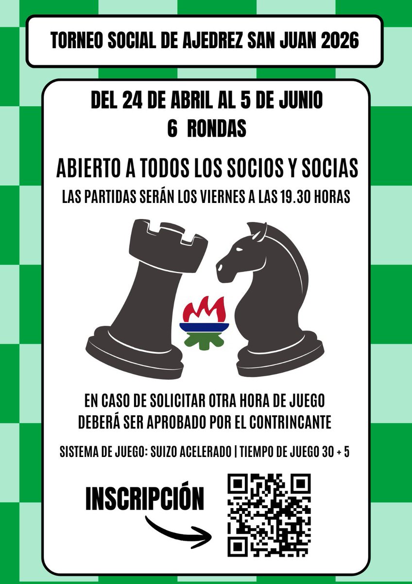 ADSanJuanDKE's tweet photo. ♟️ 𝐋𝐚 𝐒𝐞𝐜𝐜𝐢ó𝐧 𝐝𝐞 𝐀𝐣𝐞𝐝𝐫𝐞𝐳 𝐝𝐞 𝐥𝐚 𝐀𝐃 𝐒𝐚𝐧 𝐉𝐮𝐚𝐧 𝐃𝐊𝐄 𝐨𝐫𝐠𝐚𝐧𝐢𝐳𝐚 𝐬𝐮 𝐓𝐨𝐫𝐧𝐞𝐨 𝐒𝐨𝐜𝐢𝐚𝐥 𝟐𝟎𝟐𝟔 / Donibane DKEko Xake Sailak 2026ko Txapelketa Soziala antolatu du

https://t.co/z0wWdtVNCG https://t.co/MTGMALdTEW