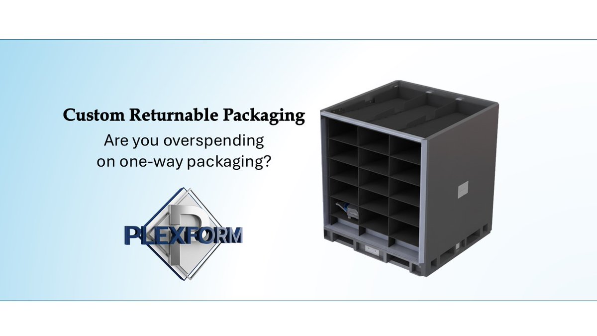 PlexformPS's tweet photo. Are you overspending on one-way packaging? - https://t.co/Ps1jf7CRKN - #engineering #creativity #logistics #sustainablepackaging #packagingsolutions https://t.co/AZwXei8Fft