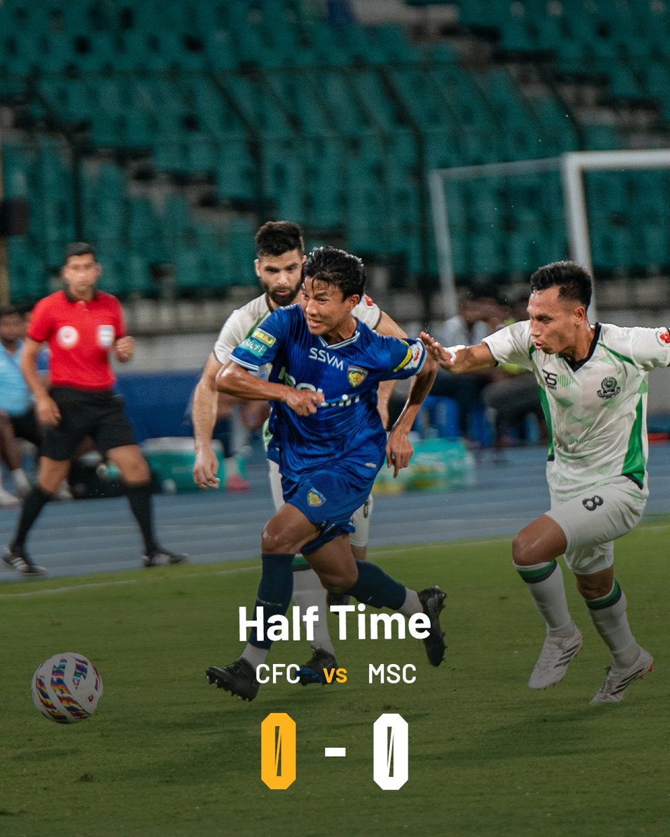 ChennaiyinFC's tweet photo. Even contest so far.
Watch #CFCMSC live from ISL Season 12, only on @FanCode. โฝ
#ISL12 #AllInForChennaiyin https://t.co/hNQXxaBqKr