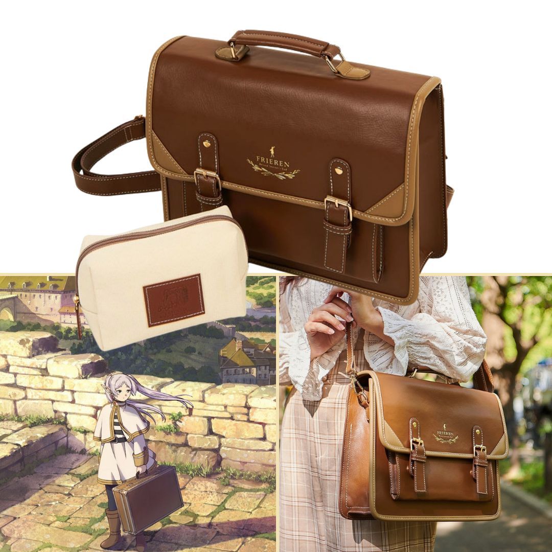 mecchaJP's tweet image. A bag for stories yet to be told ✨ Frieren’s satchel &amp;amp; pouch set—would you bring it on your journey? 
#Frieren #FrierenBeyondJourneysEnd