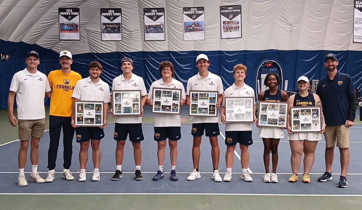 FCGrizMTennis's tweet photo. Senior day 2026! The weather didn’t cooperate and the scores didn’t go our way but it was a special day as we celebrated and thanked these seven seniors.

Congratulations and thank you to our magnificent seven seniors! https://t.co/dIPgXvHMJZ