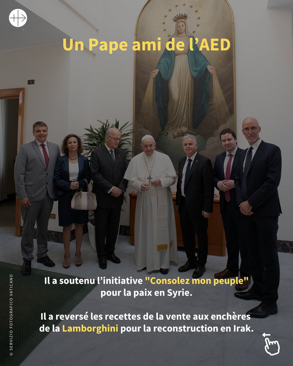 AEDenFrance's tweet image. L'AED rend hommage au pape François décédé il y a tout juste un an.

Prions pour l'âme du pape François, prions pour son successeur le pape Leon XIV, actuellement en Afrique.

Prions pour notre Eglise et restons ferme dans notre foi.🙏

#papefrançois #anniversaire #prières