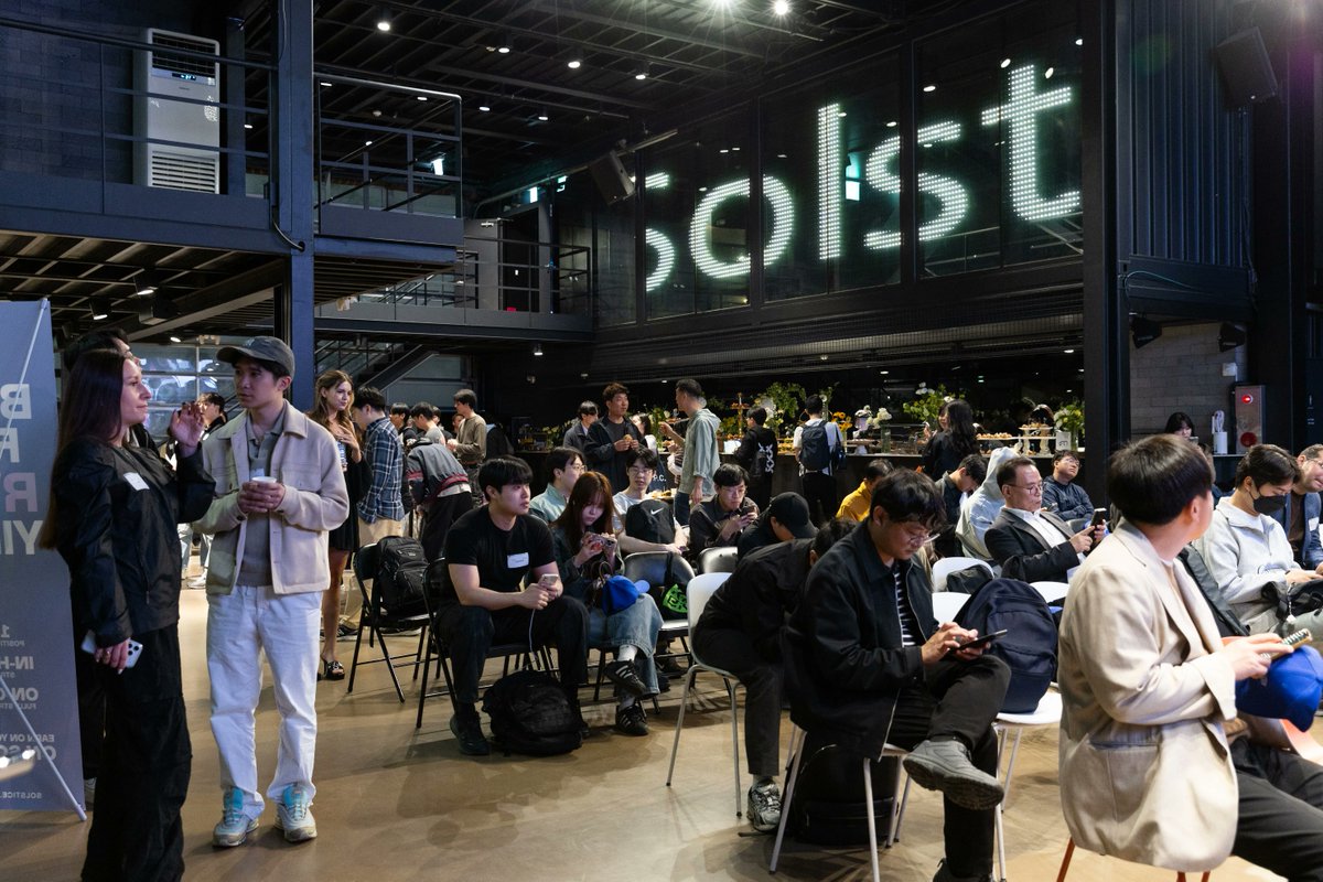 solsticefi's tweet photo. Had a great event in Korea with all our friends and community.

Big things ahead. 👀 https://t.co/kvVWrDSoXz