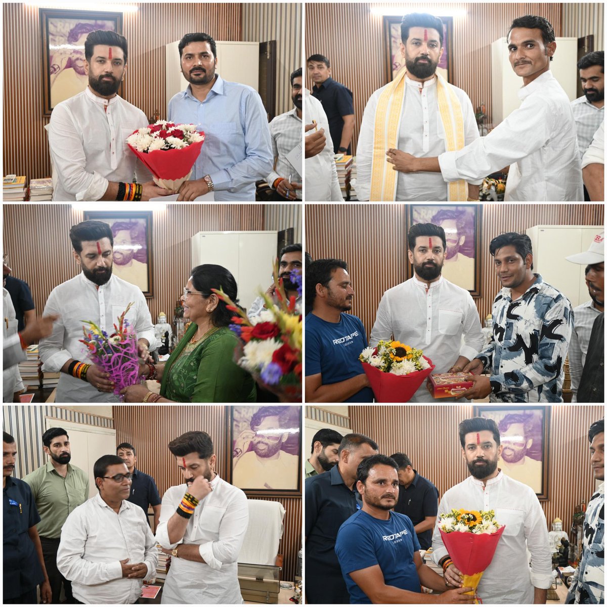 LJP4India's tweet photo. जनसेवा - समाधान 

आज नई दिल्ली स्थित केंद्रीय कार्यालय में राष्ट्रीय अध्यक्ष सह केंद्रीय मंत्री आदरणीय श्री @iChiragPaswan जी ने देश के विभिन्न हिस्सों से आए लोगों से मुलाकात कर उनकी समस्याओं को सुना तथा त्वरित निष्पादन हेतु संबंधित अधिकारियों को आवश्यक निर्देश दिए। https://t.co/0e6tPaBBEs