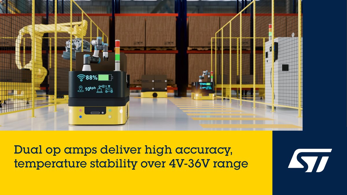 PwrElectronics's tweet image. ST Expands #Analog Portfolio with High-Accuracy #OpAmps #industrial #automotive powerelectronicsnews.com/st-expands-ana…