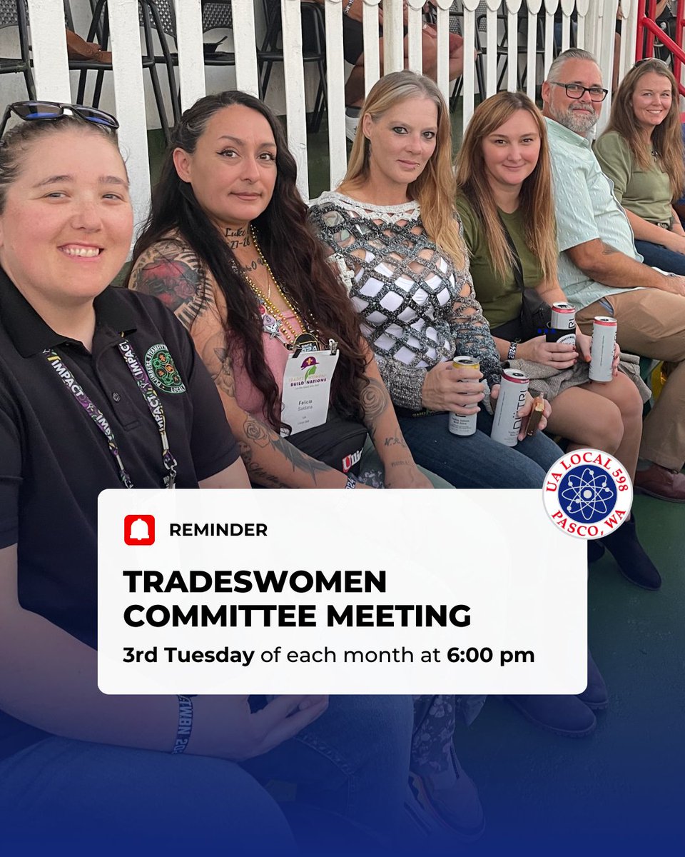 UALocal598's tweet photo. Empowerment starts with showing up—join this month’s meeting. #UALocal598 #UnionStrong https://t.co/IR8qtHZVxB